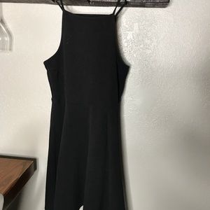 black skater dress